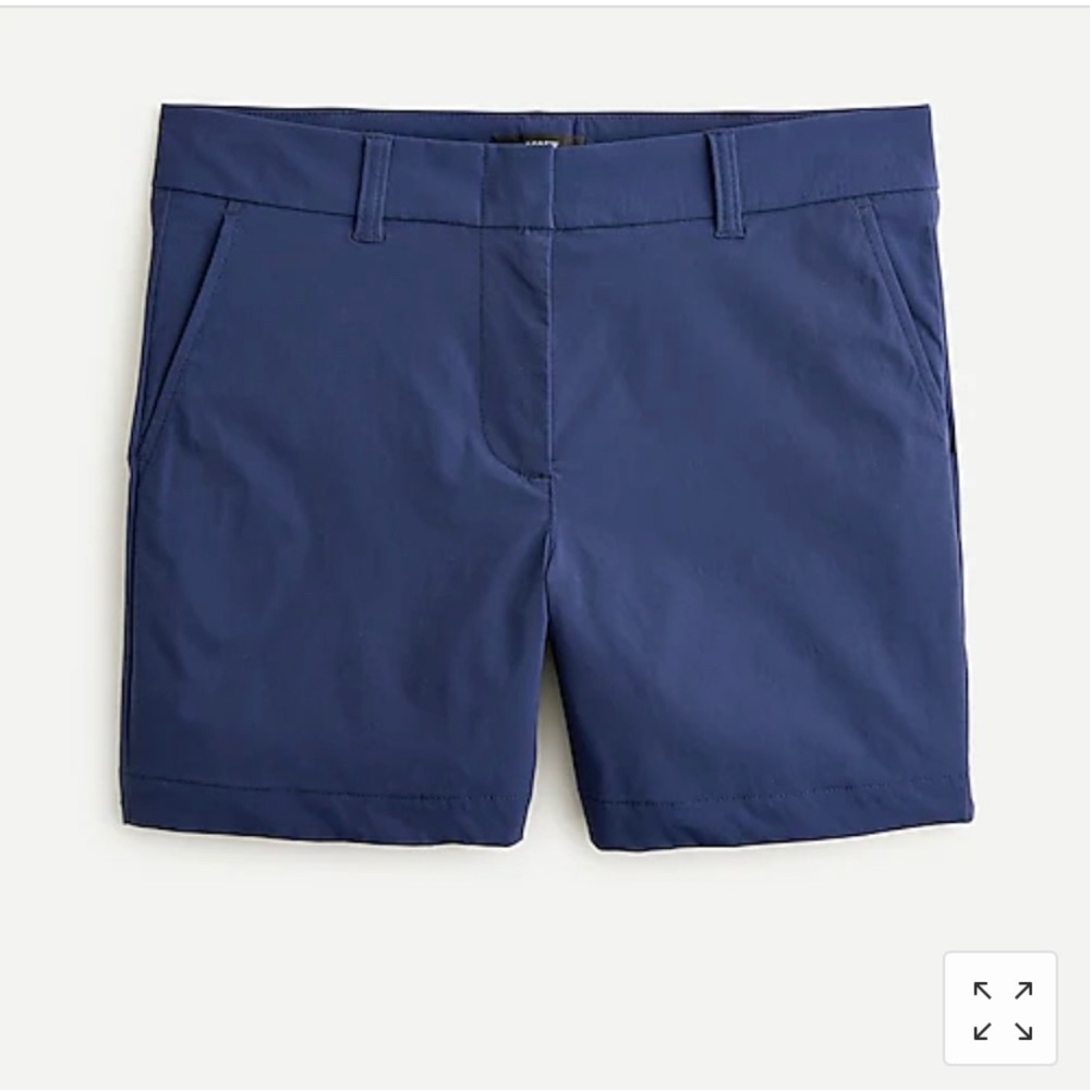 J. Crew 5” Tech Nylon Shorts Navy Stretch